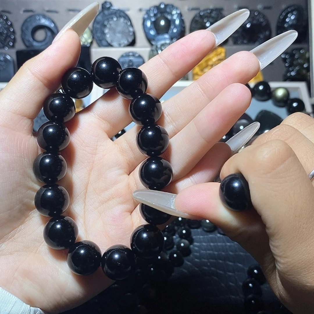 黑曜岩未镶嵌手链风***遥