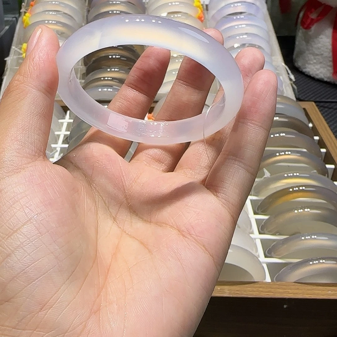 手镯玛瑙/玉髓未镶嵌57白冰