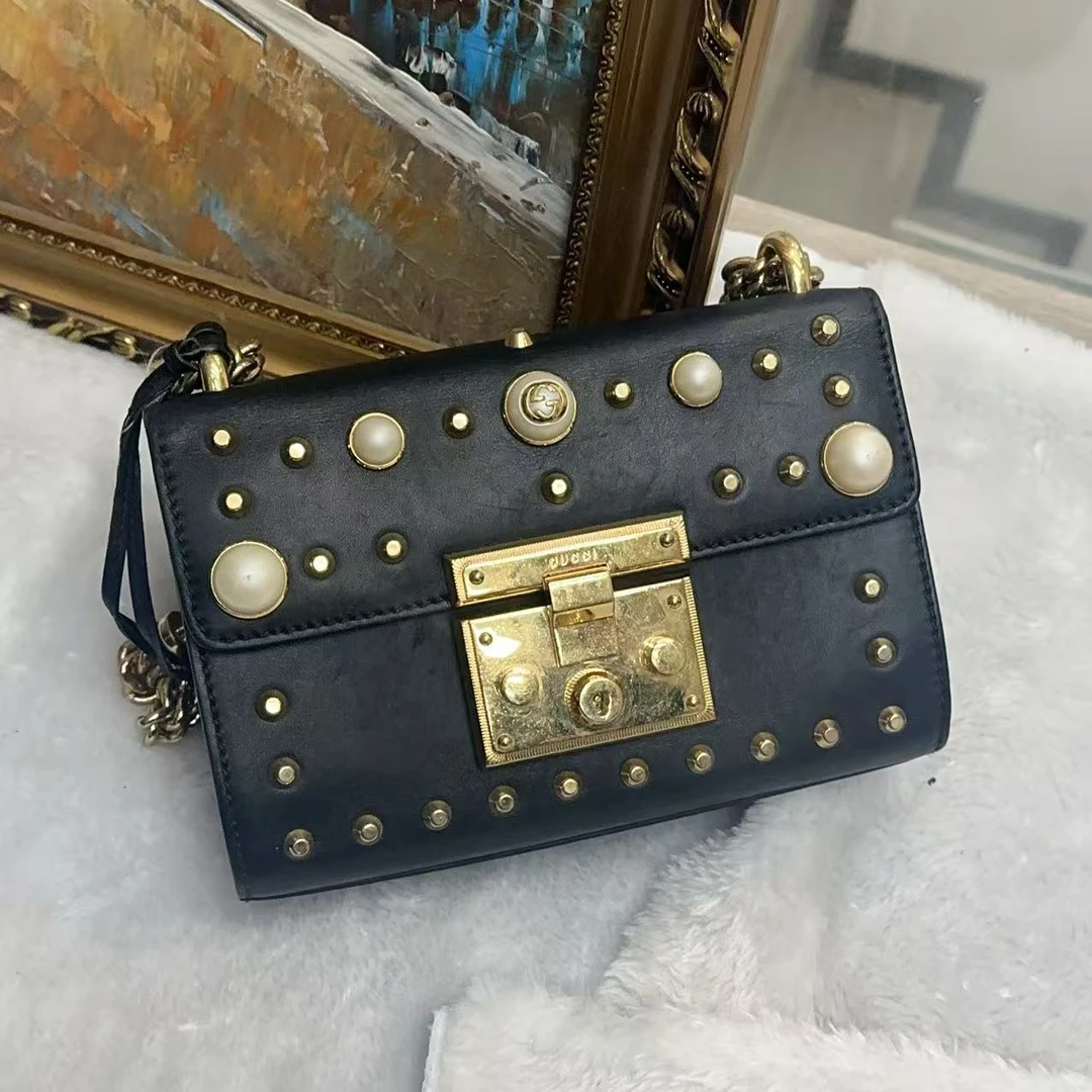 95新 GUCCI/古驰 珍珠款 padlock/95 新/尺寸