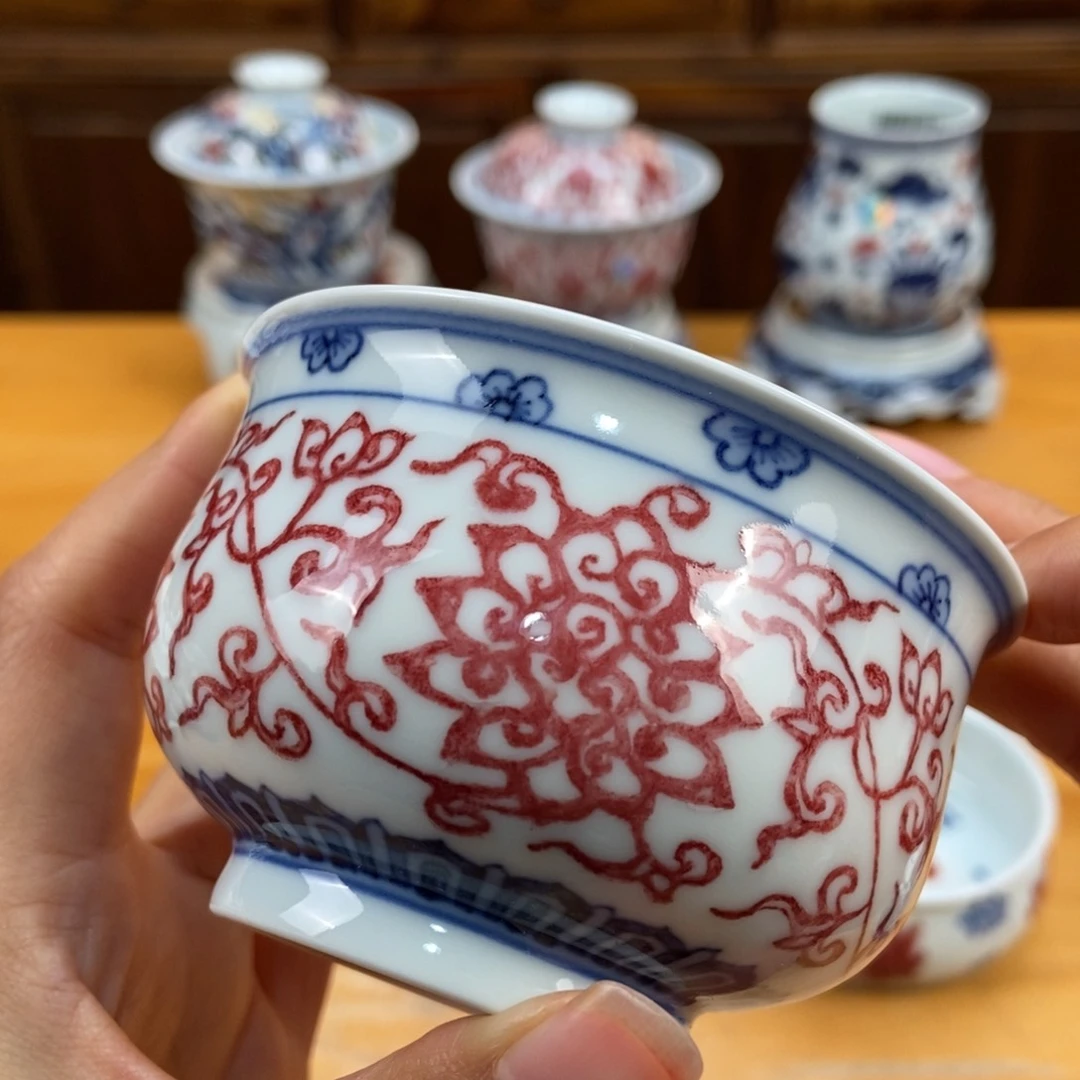 手绘现代茶具非古董