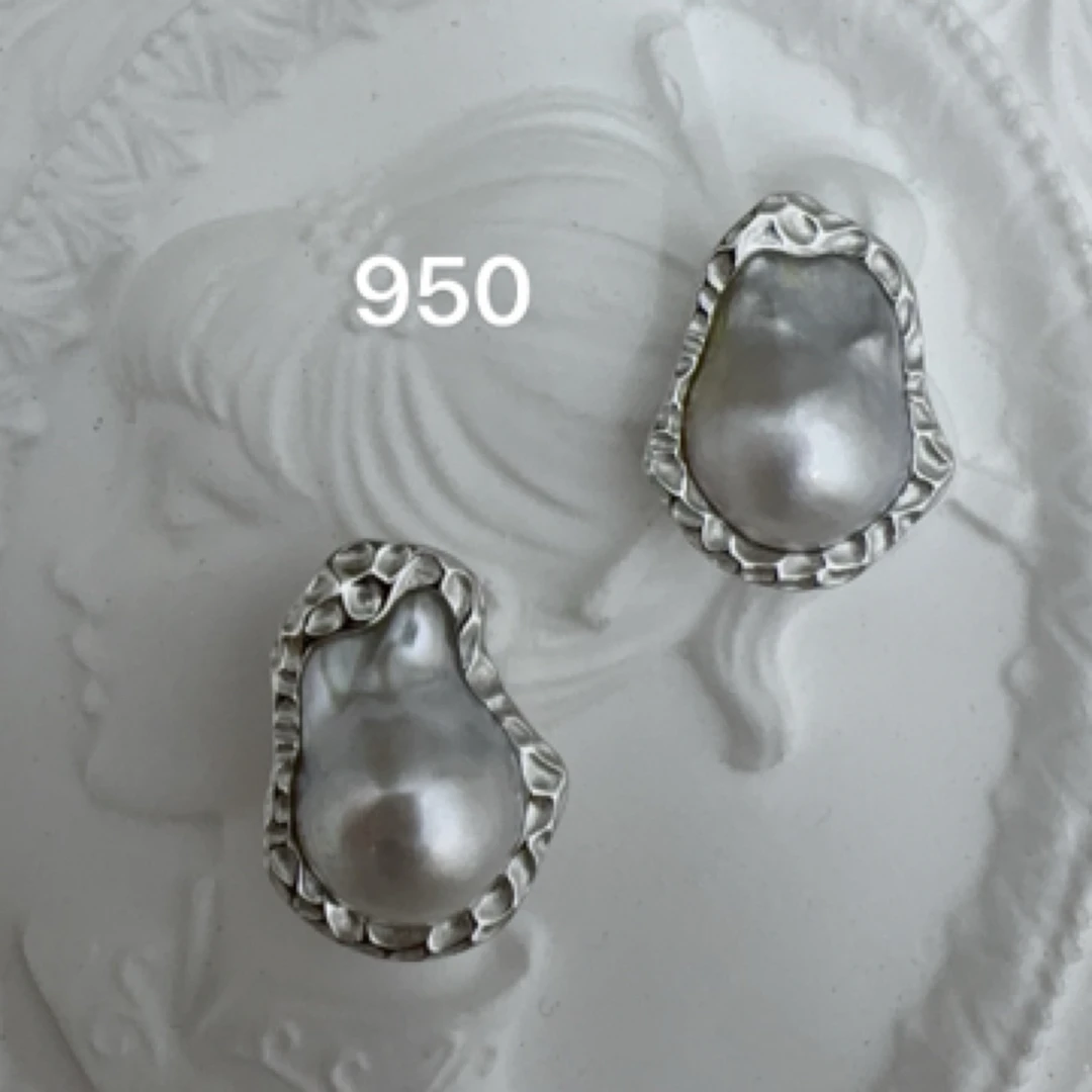 海水珍珠keshi镶嵌耳饰澳白大巴