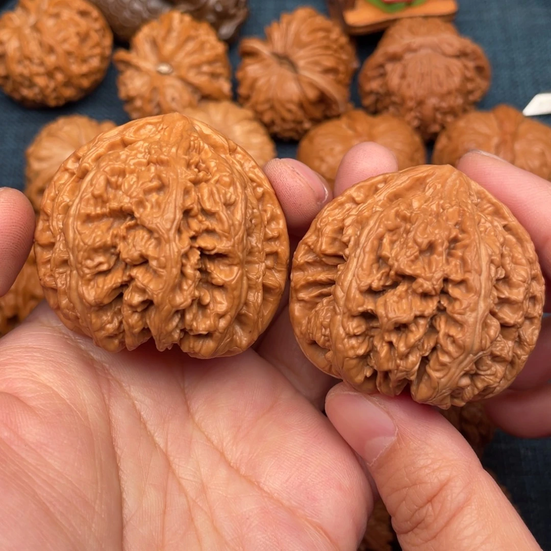 把件文玩核桃48精品粗筋62克