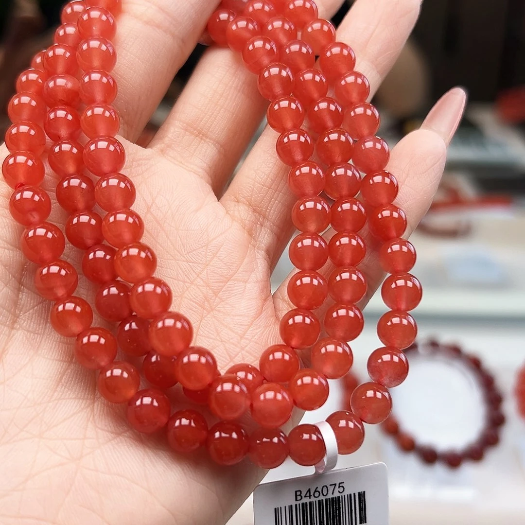 南红玛瑙未镶嵌手链