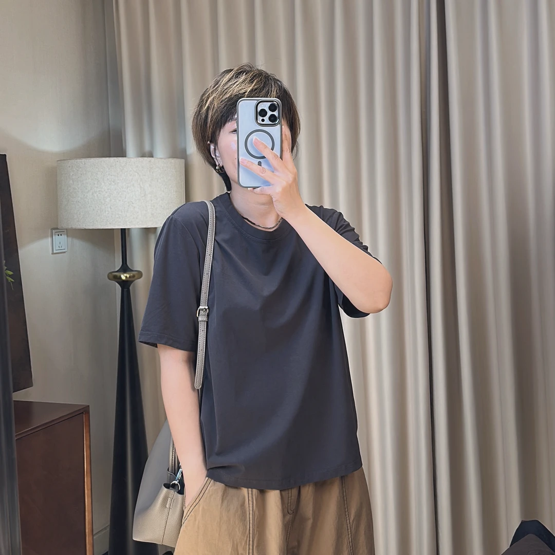 【纯色】净素版莱赛尔棉夏季女士棉T恤 薄凉 透气短袖