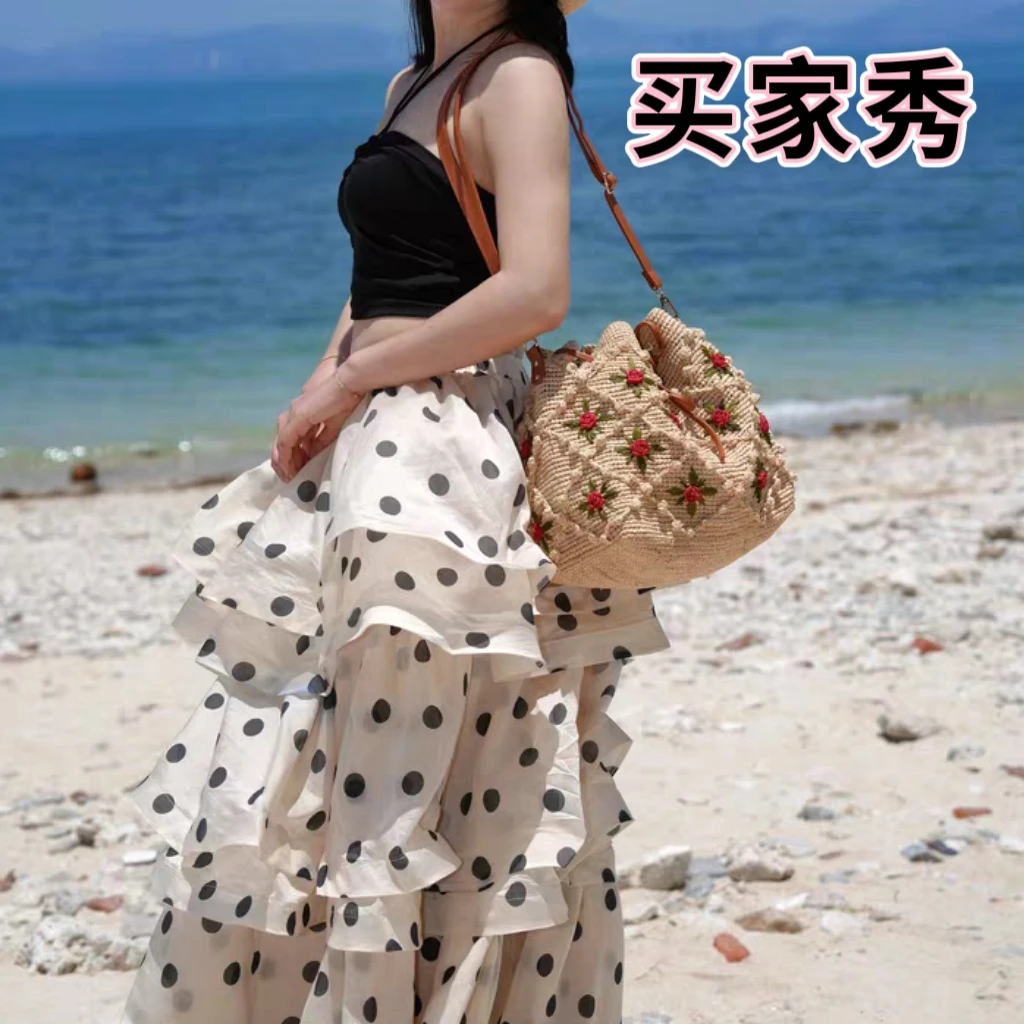 （孤品）春夏休闲编织通勤托特包海边沙滩包