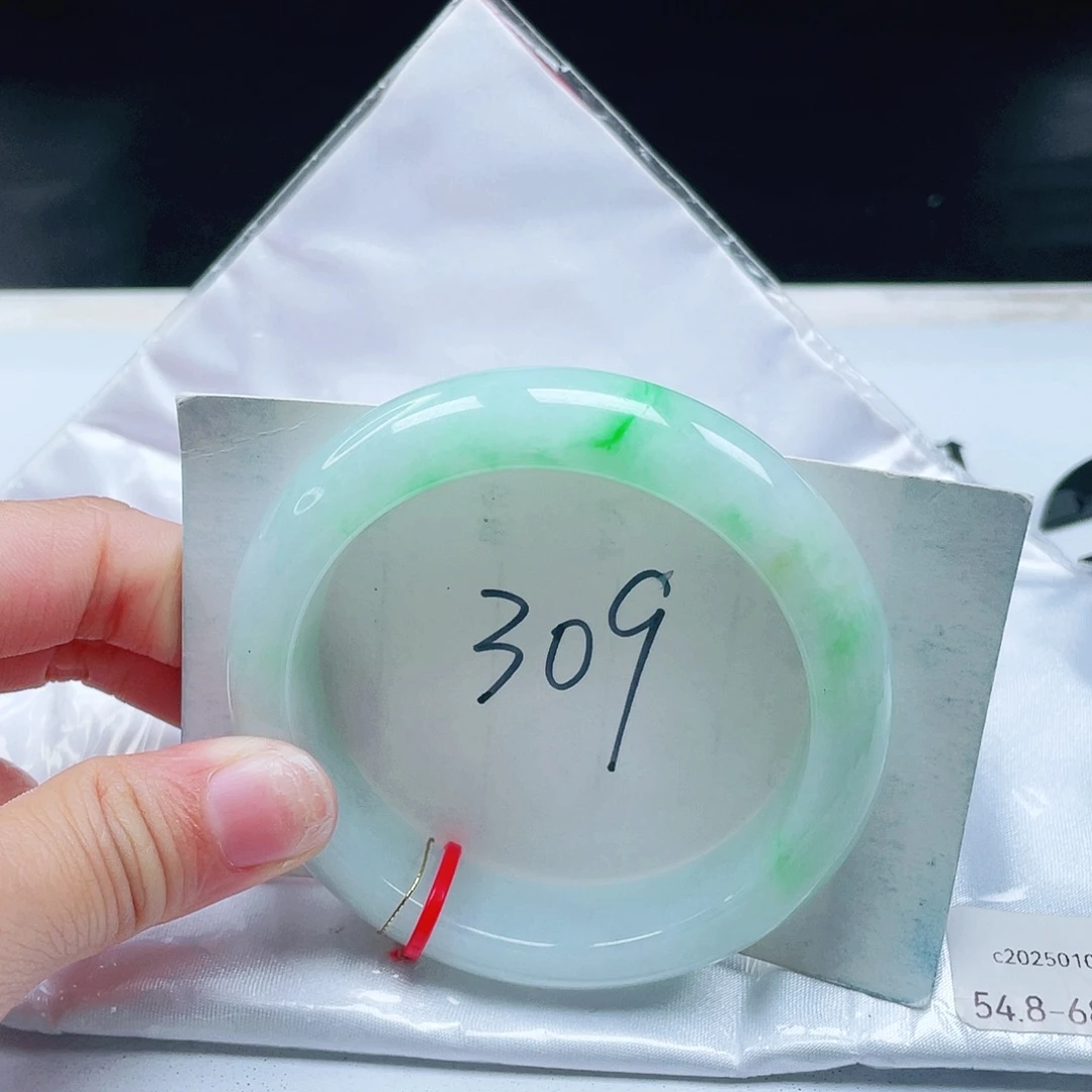 翡翠未镶嵌手镯54+正圈