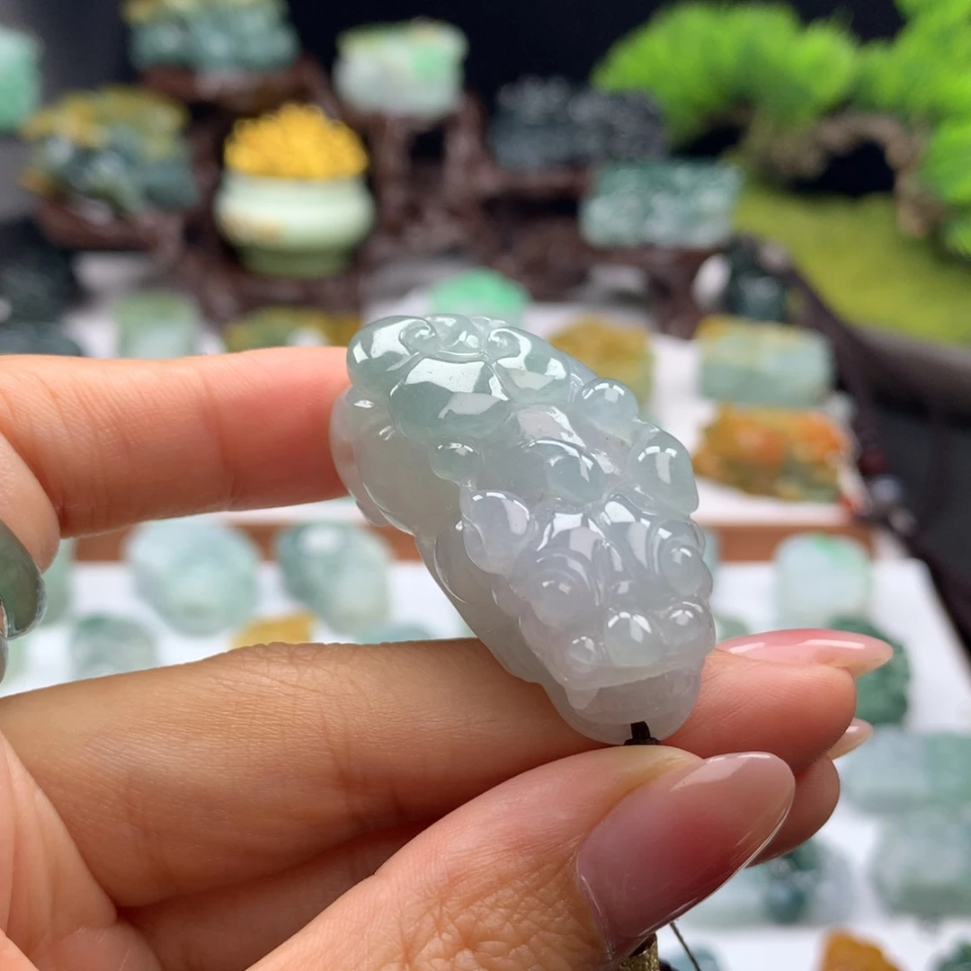 翡翠未镶嵌颈饰A37 翡翠貔貅