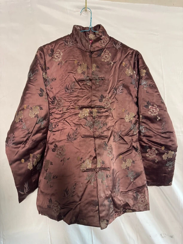 女款中码中式中厚款手工棉袄