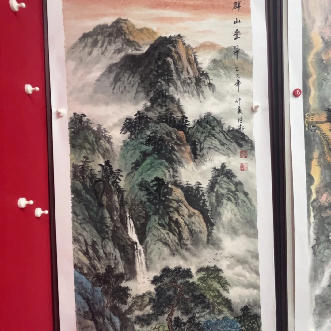 国画绘画作品多次参加全国美展