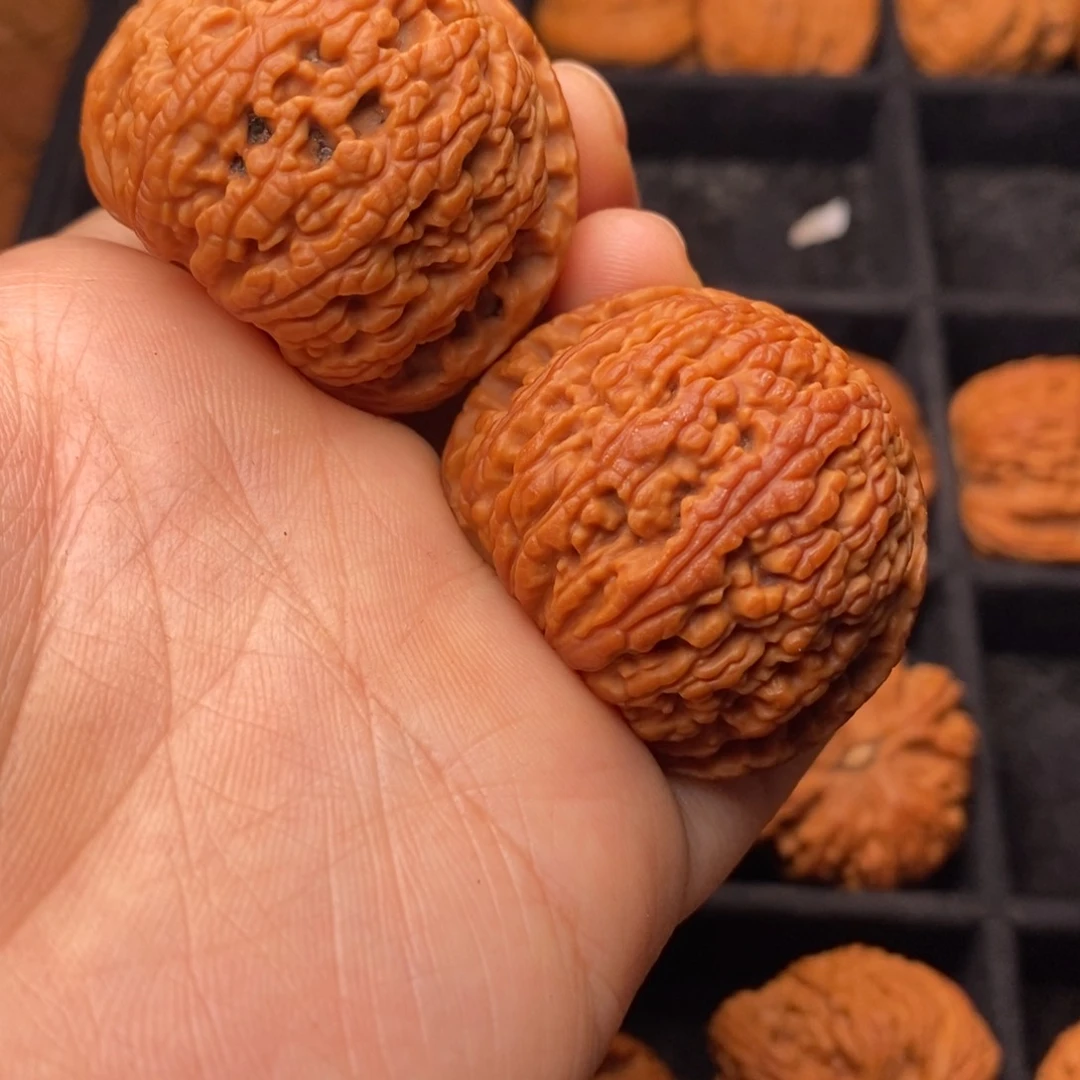 文玩核桃把件秦岭野生核桃