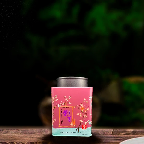 十六年原料薄荷塘紫芽解块茶300g生茶