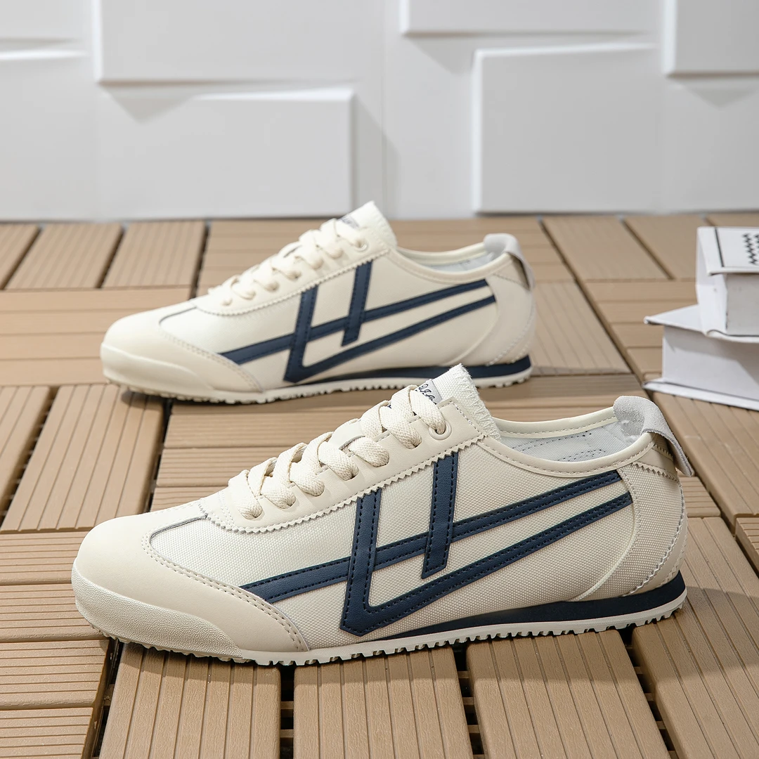 2025帆布透气时尚潮流休闲低帮系带阿甘鞋运动百搭情侣款