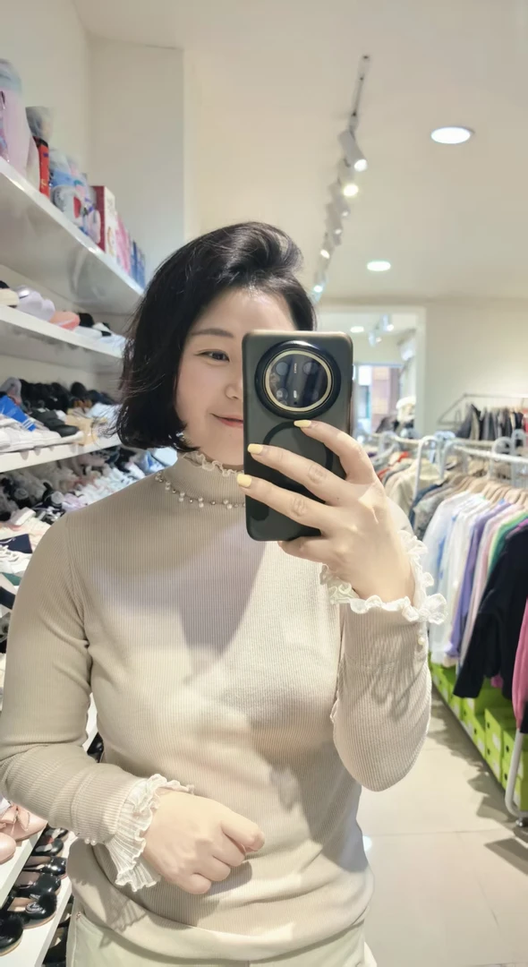 珍珠半高领三色打底(祐祐女装)