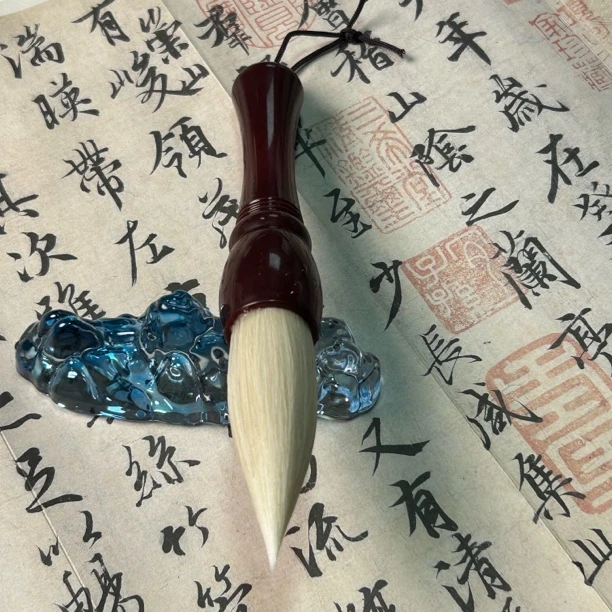 【玲珑】细光锋羊毫提斗出锋7.0口径2.0对联斗方榜书国画山水