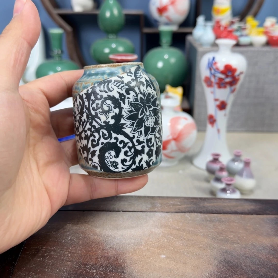 陶瓷手工小花器摆件