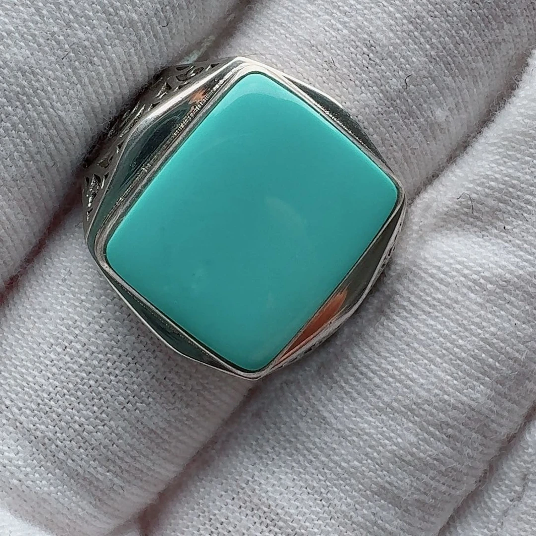 绿松石银S925镶嵌配饰