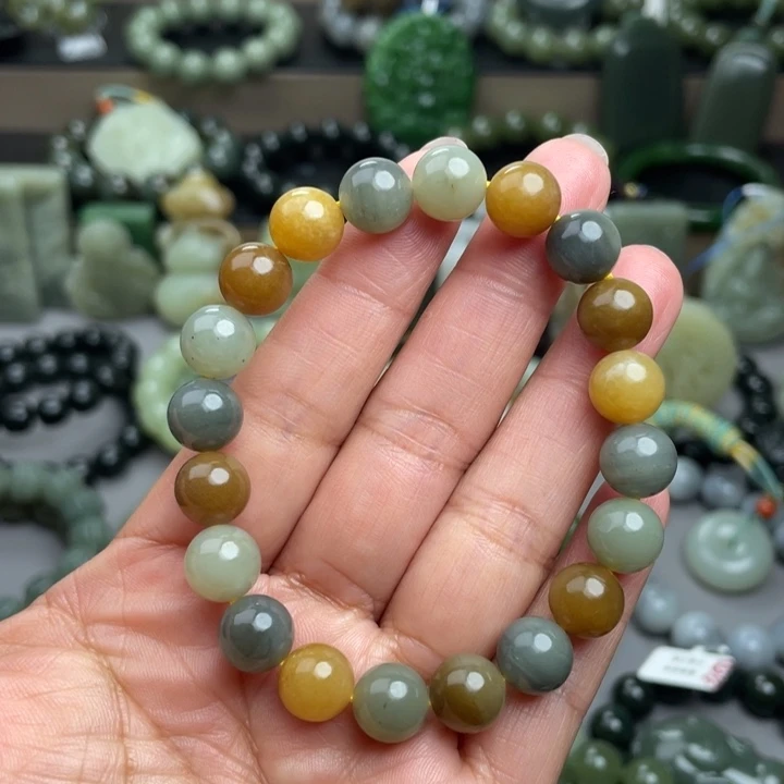 和田玉未镶嵌手链