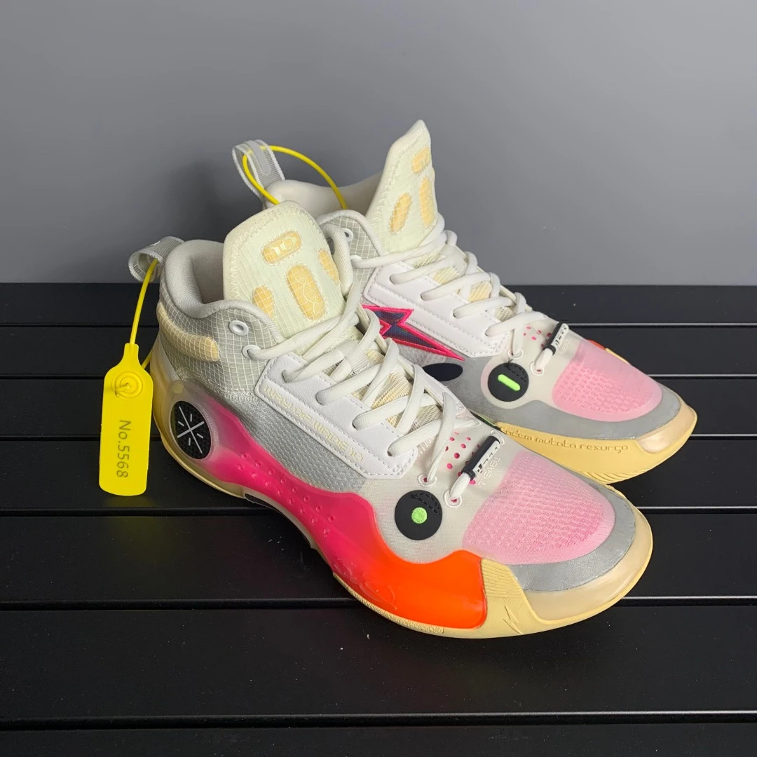 95新 41码韦德10绽放 成色很棒 鞋底纹路清晰 实战球鞋 缓震/5568