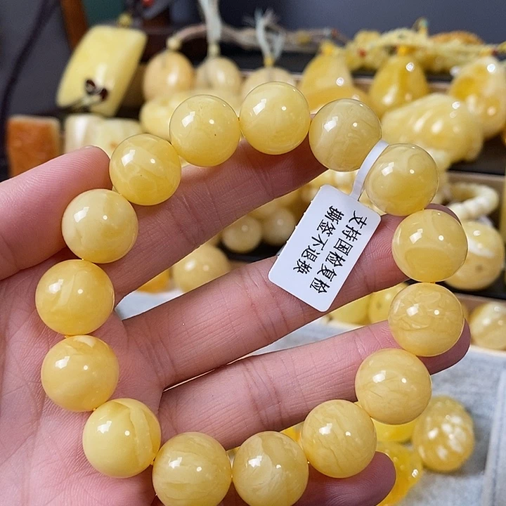 琥珀未镶嵌裸石单圈