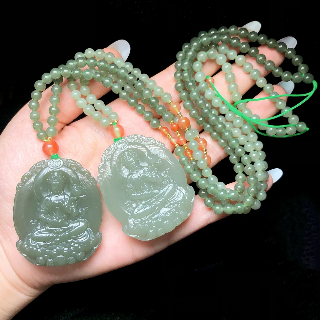 【云上】和田玉吊坠-多样性发其一-48*39*6mm-DS40549（甄选）