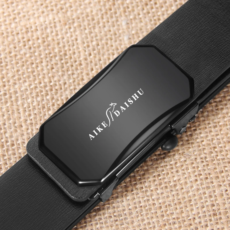 埃克袋鼠男士自动扣皮带腰带男年轻人休闲高档商务裤带正品