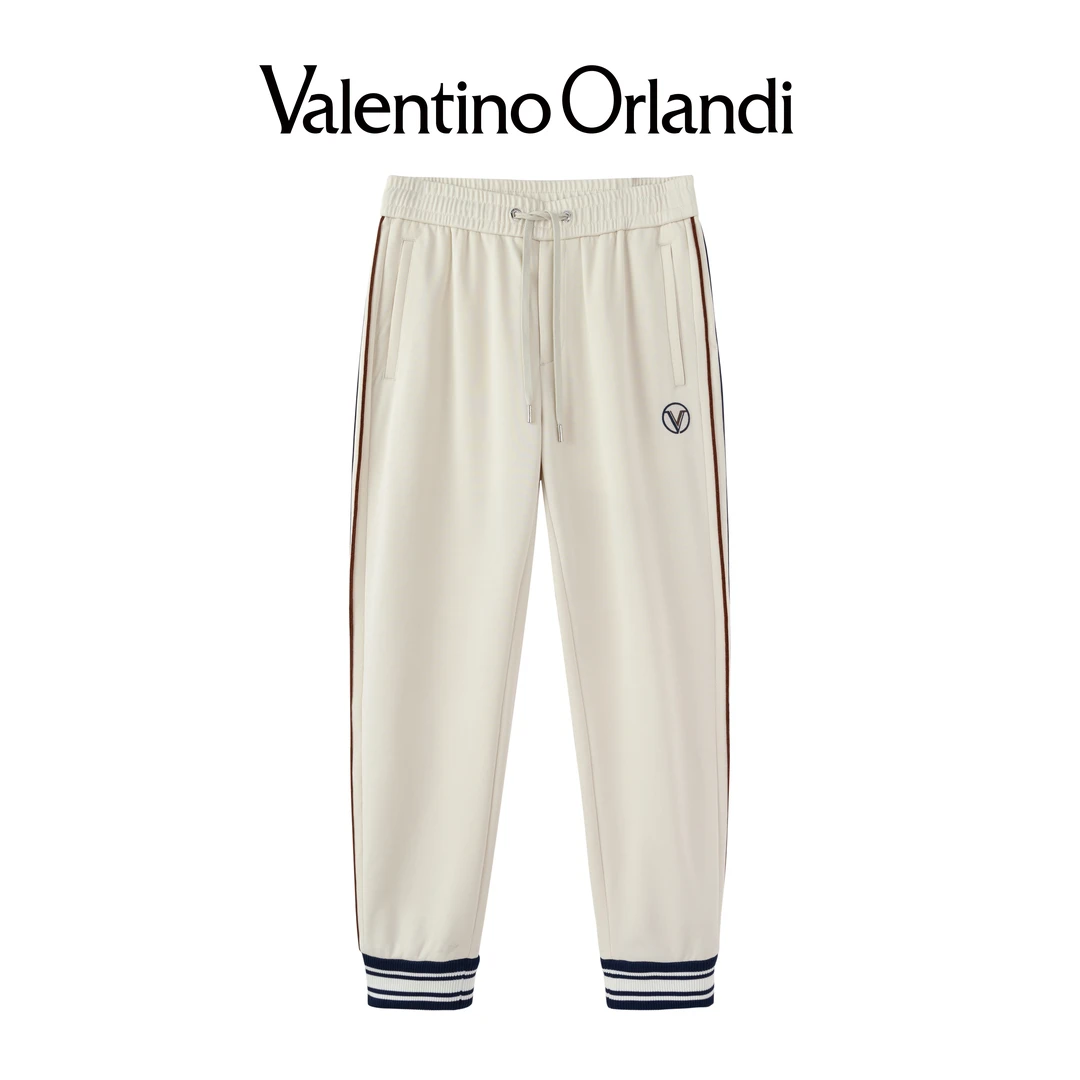 Valentino orlandi  男士春季百搭舒适新款运动弹力休闲针织裤