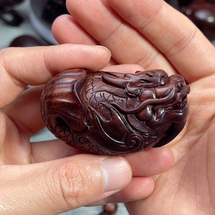 把件黄花梨/降香黄檀龙鱼