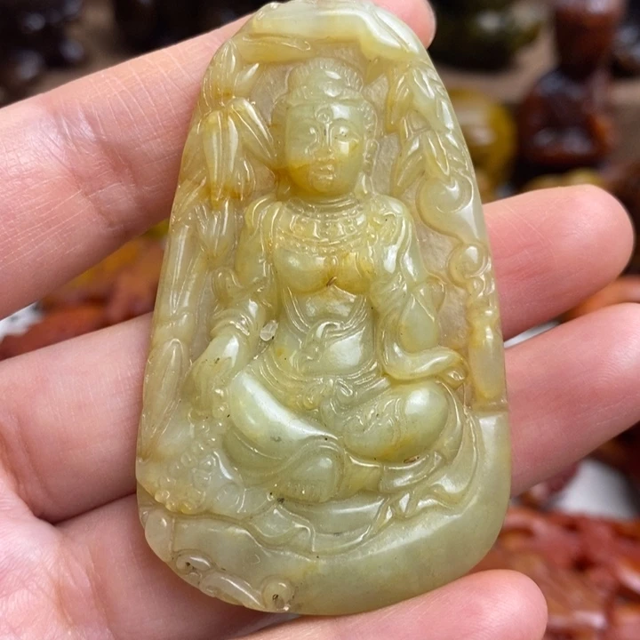 蛇纹石玉未镶嵌颈饰134