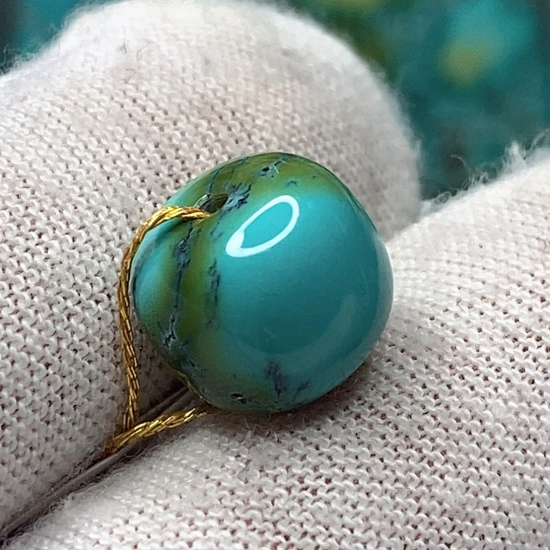 绿松石未镶嵌天然原矿 地大质检11.2×9.7mm