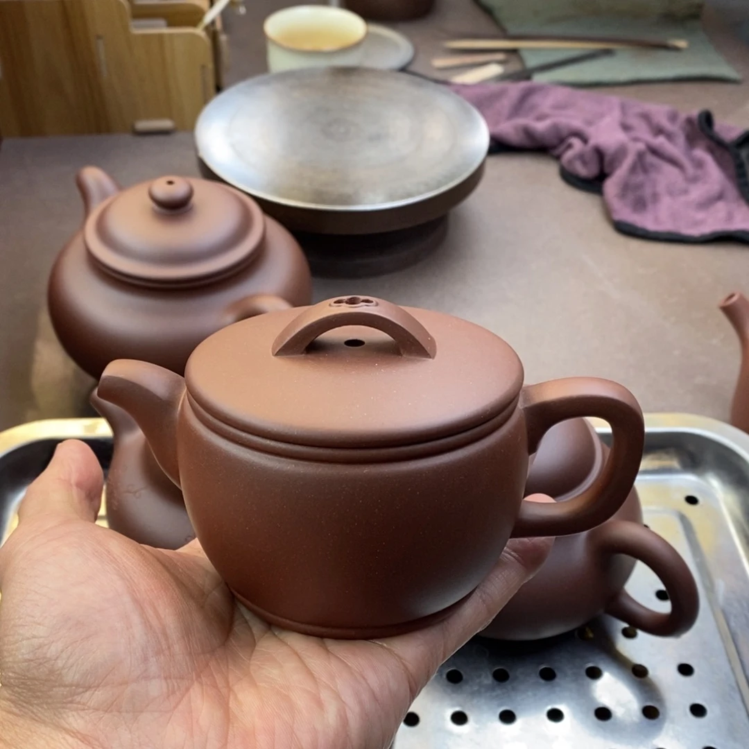 紫砂茶壶汉瓦容量200毫升左右