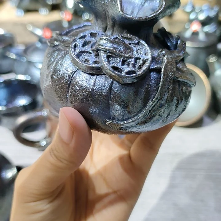 哥***江建水紫陶柴烧福袋