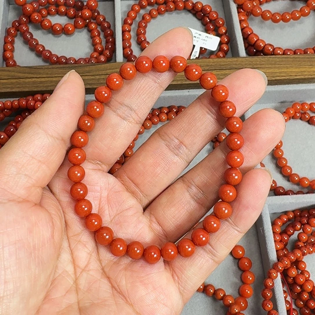 南红玛瑙未镶嵌项链