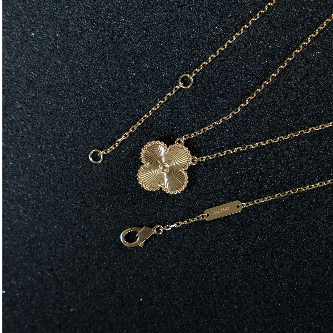 重金 单花套链 k金镭射 15mm经典端庄气质优雅