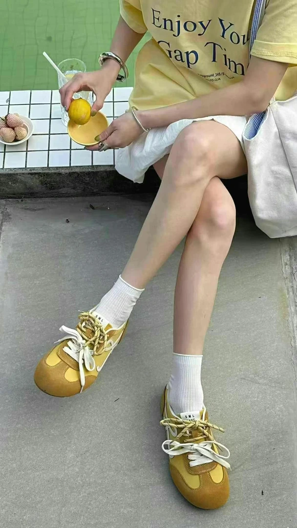 复古德训鞋女秋季新款时尚百搭软底休闲运动鞋