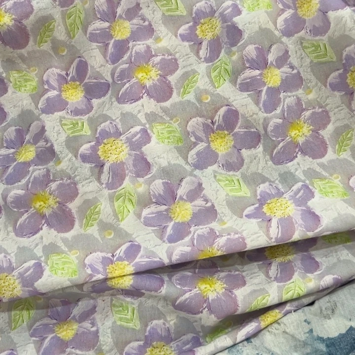 棉福袋一米价纯棉提花棉布1.4宽果子D