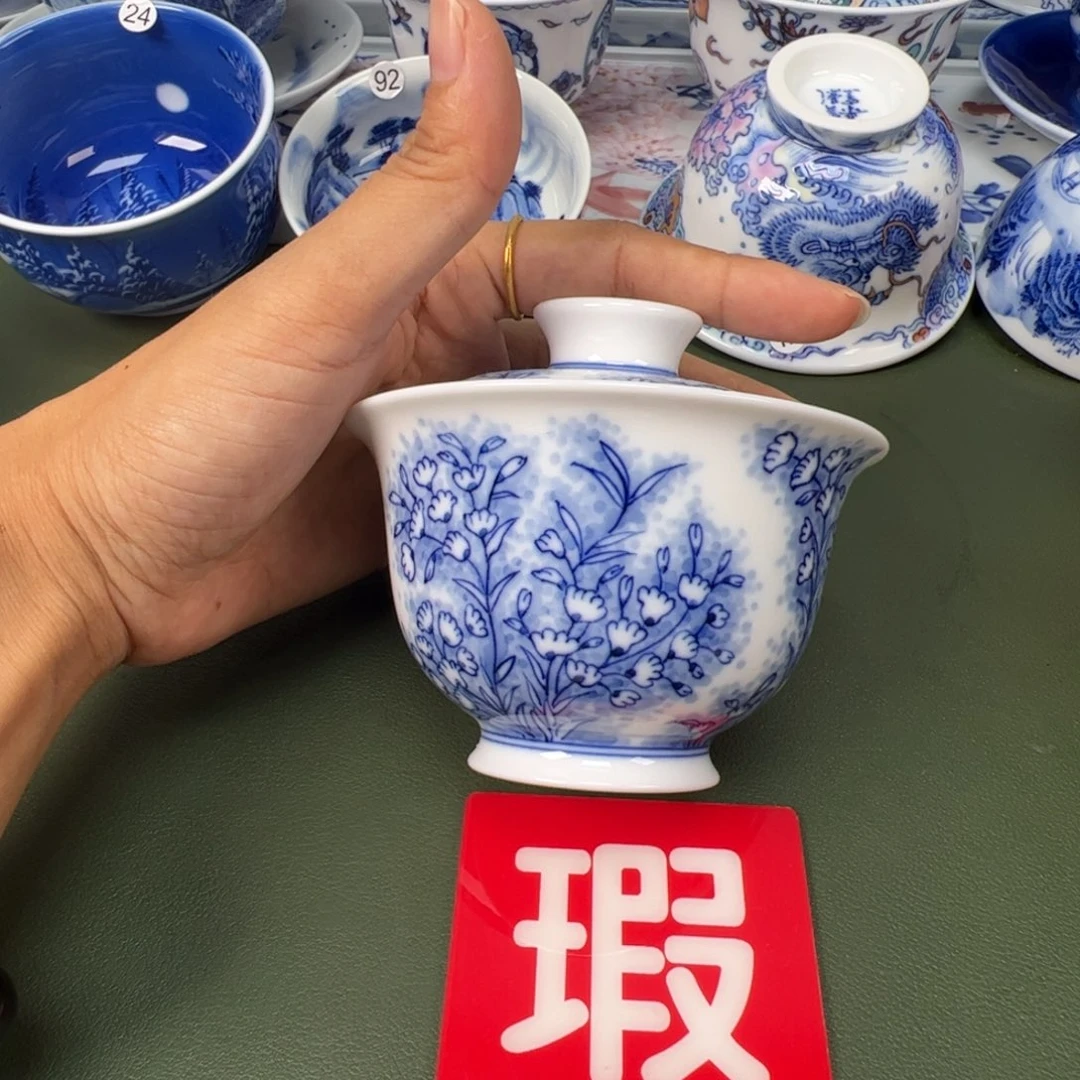 景德镇纯手工纯手绘茶具木木58