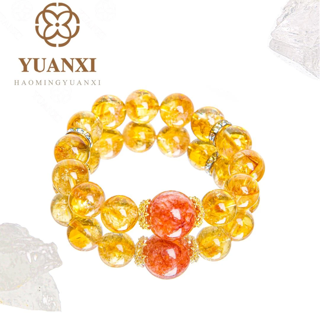 【赢麻了】超强双倍吸金招米！暴力黄水晶红胶花天然水晶送家人