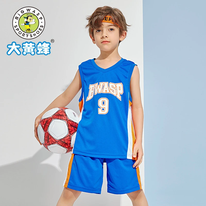 大黄蜂童装篮球服套装儿童夏季球衣运动套装