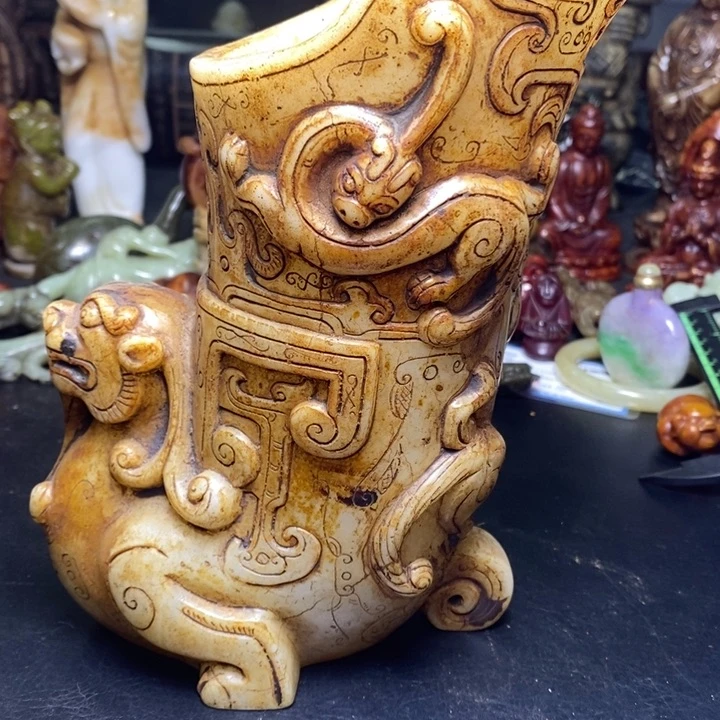 白玉菩提吊坠摆件