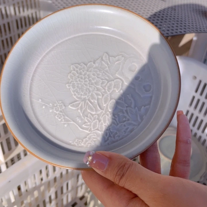 微瑕汝窑素昔盘素昔盘