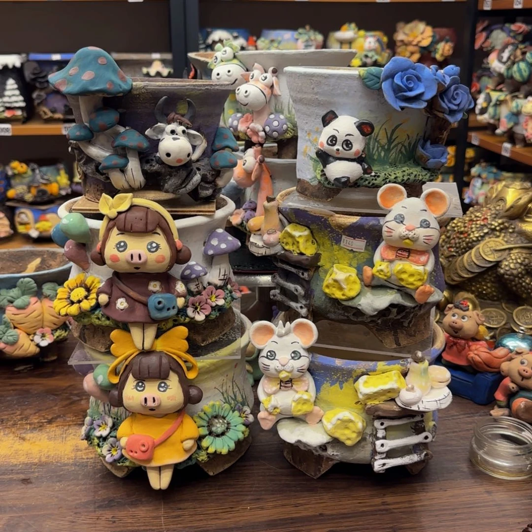 【闪购商品】灜*粗陶手捏