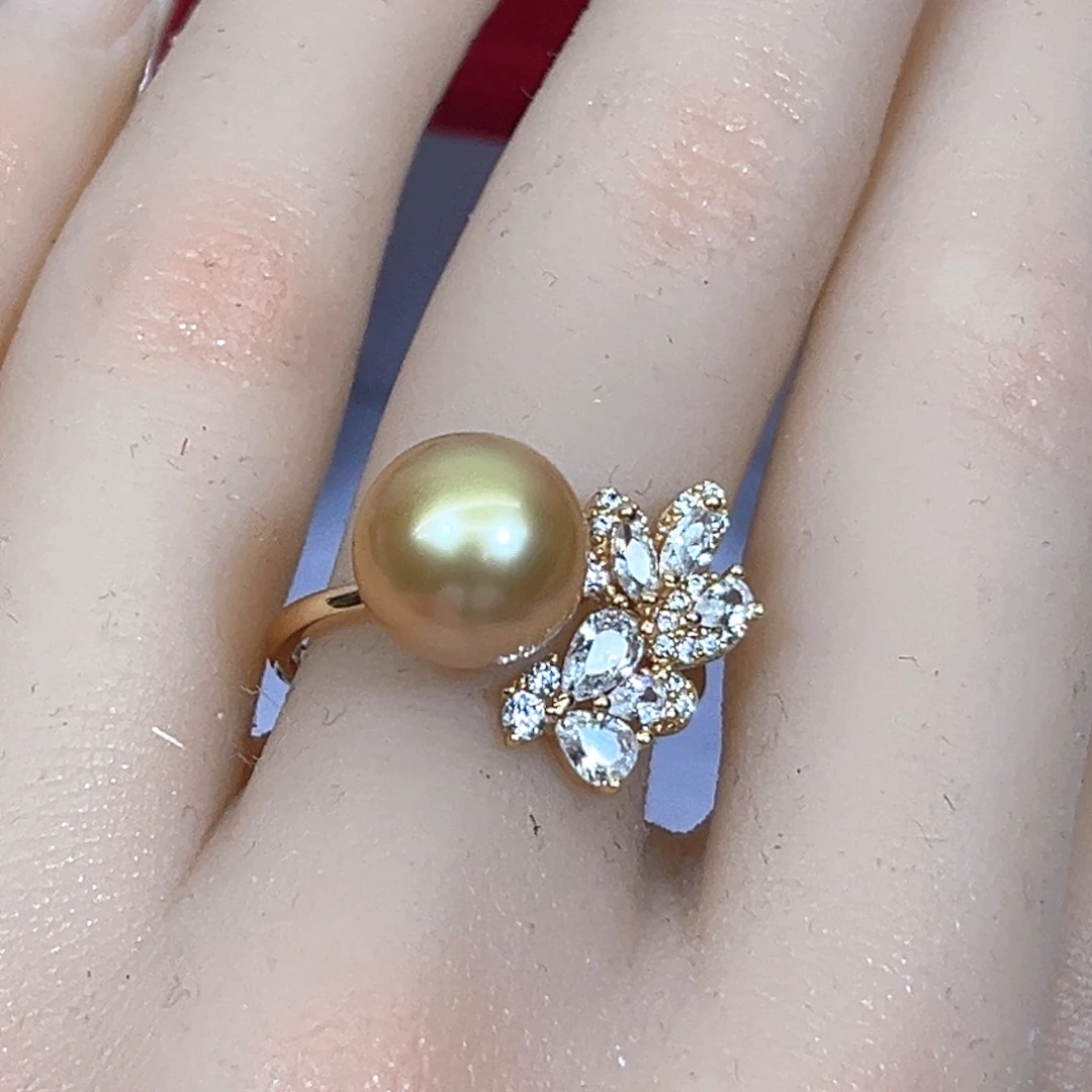 银S925镶嵌海水珍珠颈饰