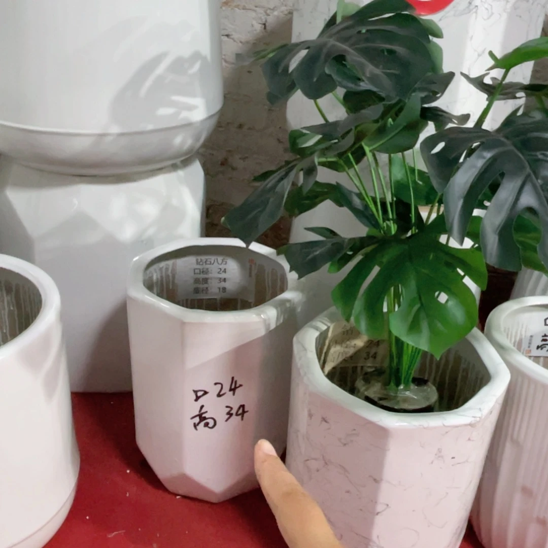 红陶钻石纯白中号