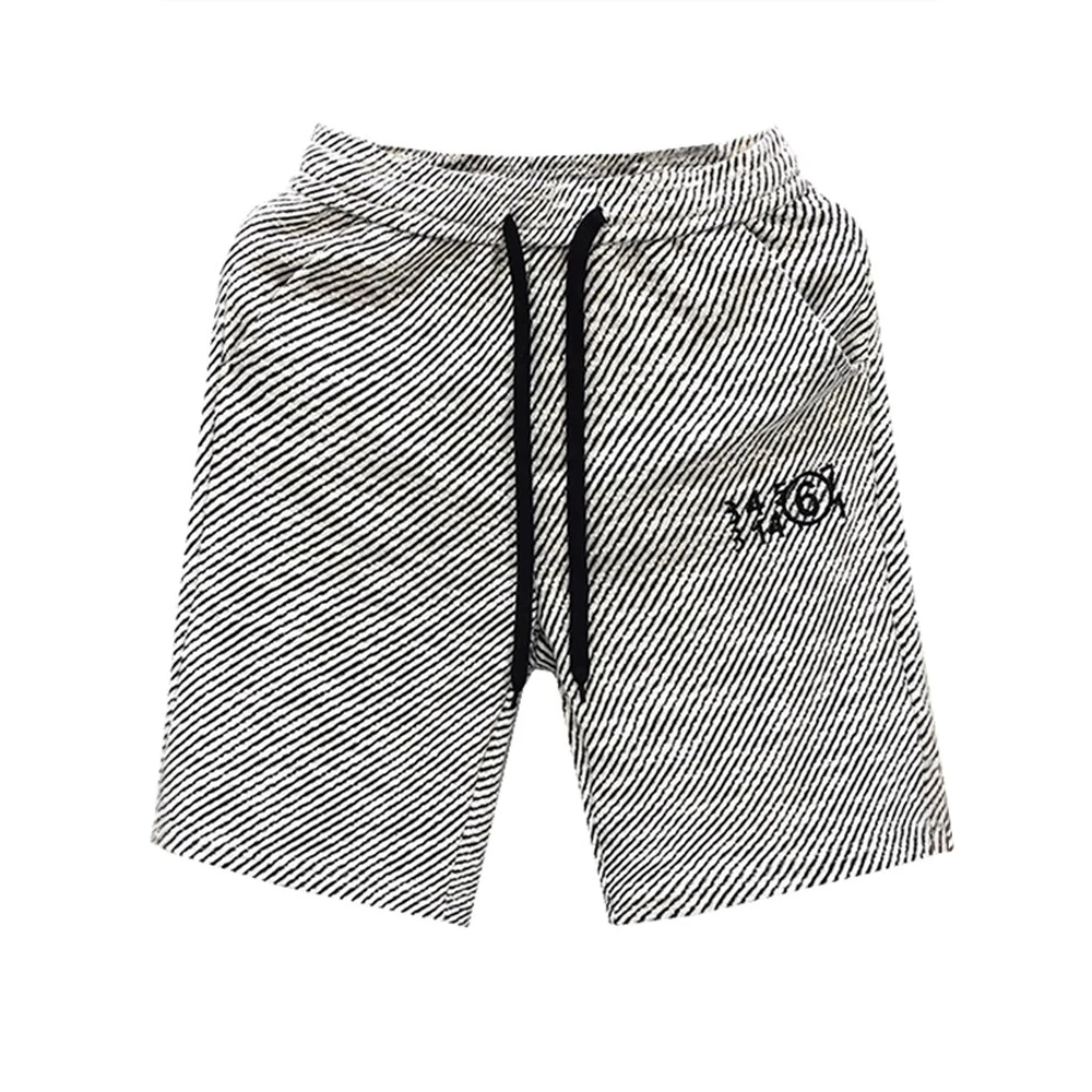 仓石一树高端斜纹刺绣短裤男2025夏季新款宽松直筒休闲外穿五分裤