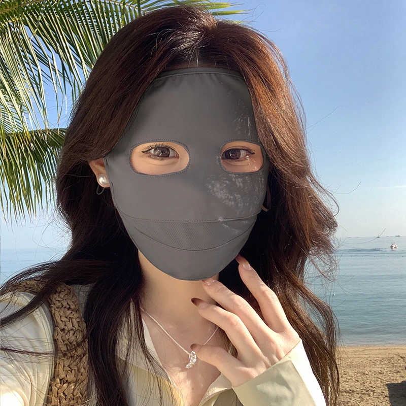 熊猫全脸防晒面罩2025年夏季新款女士防紫外线脸基尼医美冰丝口罩