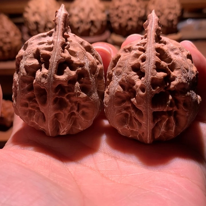 文玩核桃吊坠楸玥核113花皮