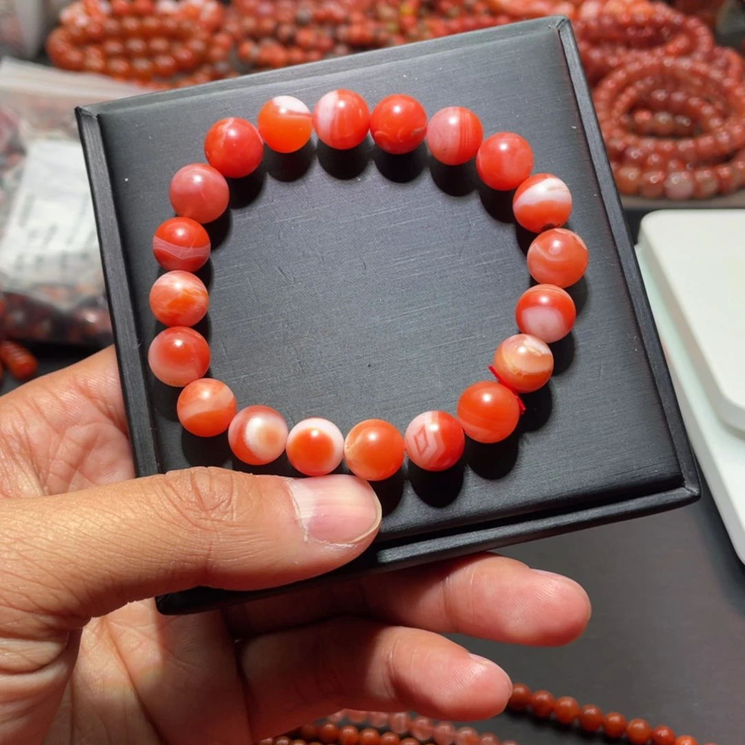 南红玛瑙手链未镶嵌