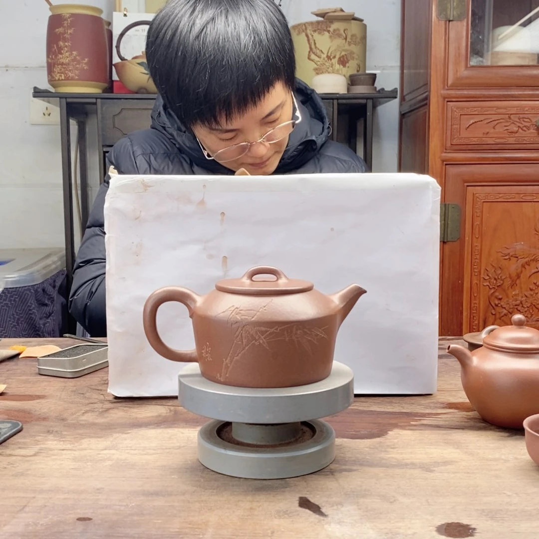 茶壶紫砂知*全手工艺的