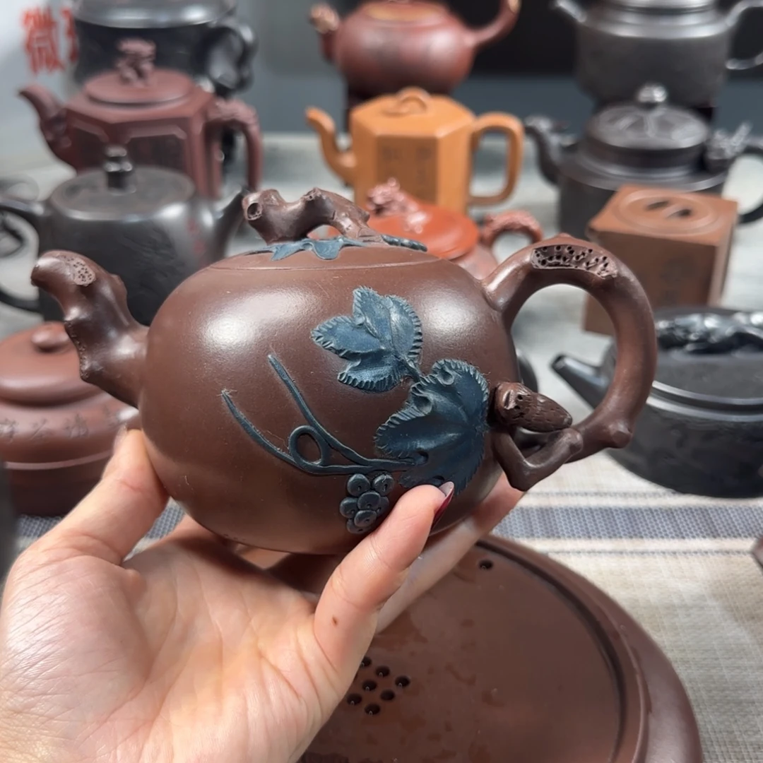 半***笑茶壶紫砂紫砂紫砂紫砂