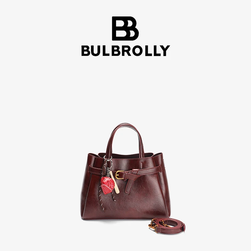 BULBROLLY休闲百搭托特包BBL2490911酒红